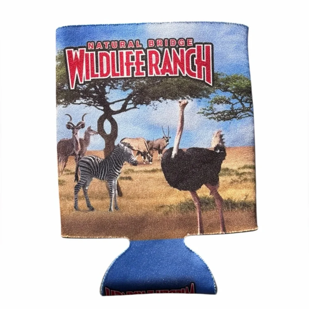 Natural Bridge Wildlife Ranch Safari Animal Koozie Can Cooler